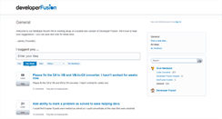 Desktop Screenshot of feedback.developerfusion.com