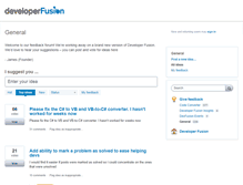 Tablet Screenshot of feedback.developerfusion.com
