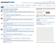 Tablet Screenshot of developerfusion.com